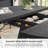 43.3"-61.1" Extendable Round Dining Table with Hidden Storage & Cross Base, Seats for 4-6,Kitchen Dining Table for Dining Room-1195170711