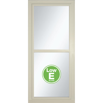 80 Series Split Fullview Low-E Glass Storm Door with Retractable Screen (handle sold separately)