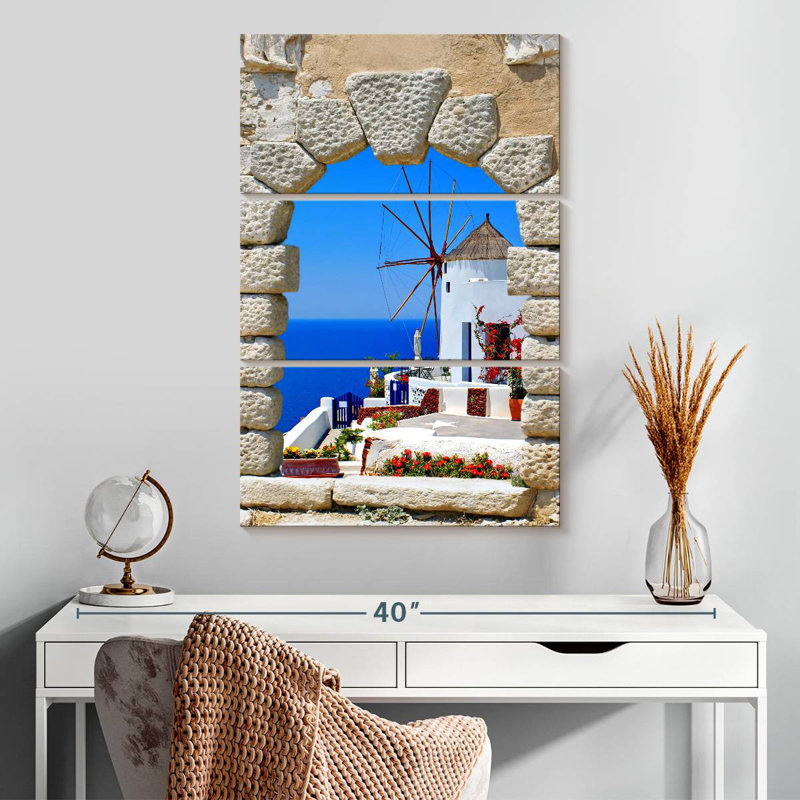 Window Windmill View, 32" H x 20" W