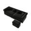 Canapé convertible Chesterfield avec capitonnage et repose-pieds mobile