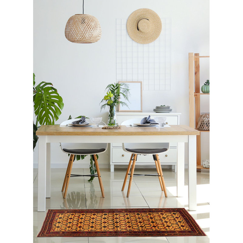 Tapis beige Teimani 3 pi 6 po x 6 pi 5 po