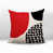 Rouge / noir / blanc cassé