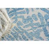 Botanica Blue/Ivory New Zealand Wool hand-tufted Area Rug