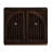Dark Walnut Mid Century Modern Fluted Sideboard Buffet Cabinet With Storage And 2 Outlet Holes For Entryway, Hallway, Kitchen, Or Living Room | Gift Idea-1306249514