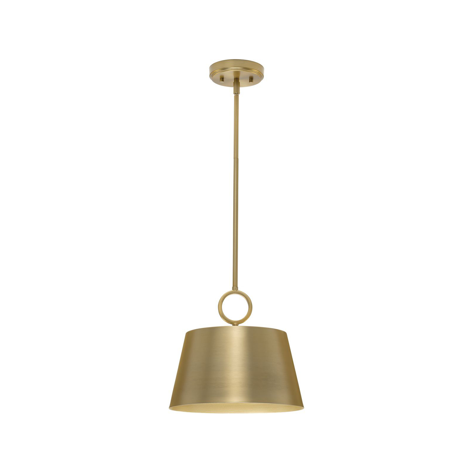 Elda Metal Dimmable Pendant, 11.87" H x 12.37" W x 12.37" D, Brushed Bronze