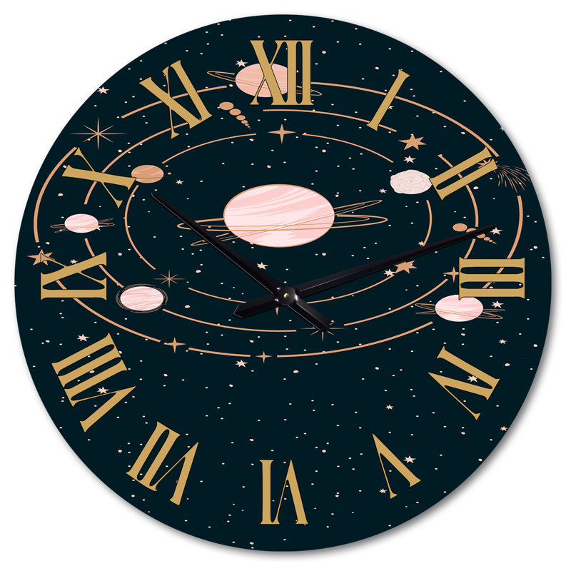 Horloge murale surdimensionnée mystérieuse III, Très grand