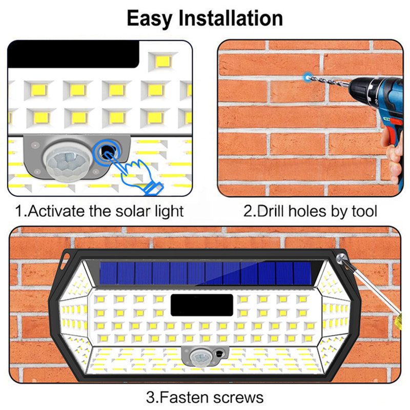 Count 2-Watt LED Solar Power Dusk to Dawn Outdoor Security Wall Pack with Motion Sensor (Pack of 10)