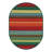 Meliton Striped Indoor / Outdoor Area Rug in Red/Green/Blue/Orange-666173114