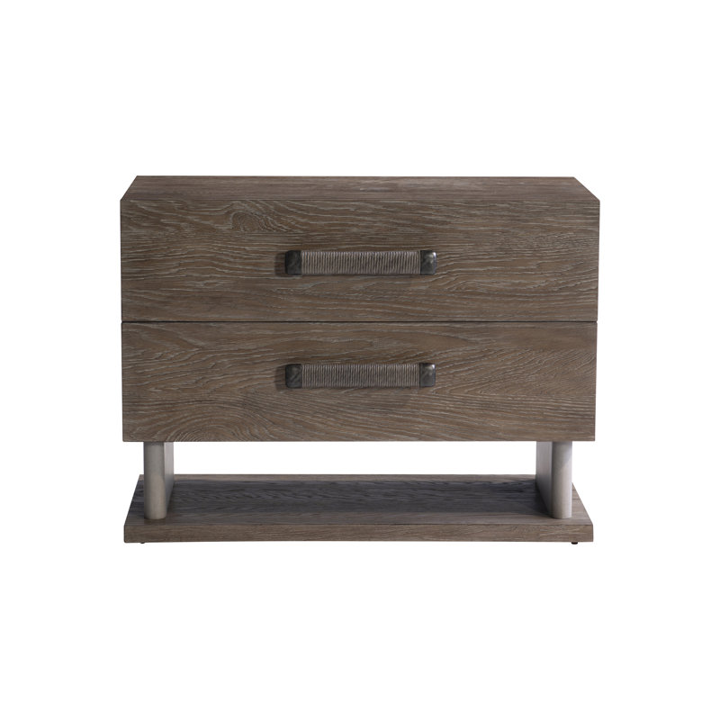 Casa Paros 2 - Drawer Solid Wood Nightstand