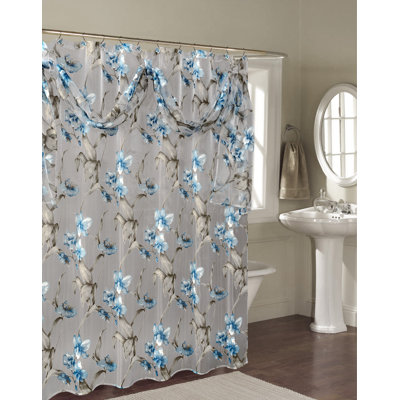 Janette Floral Shower Curtain