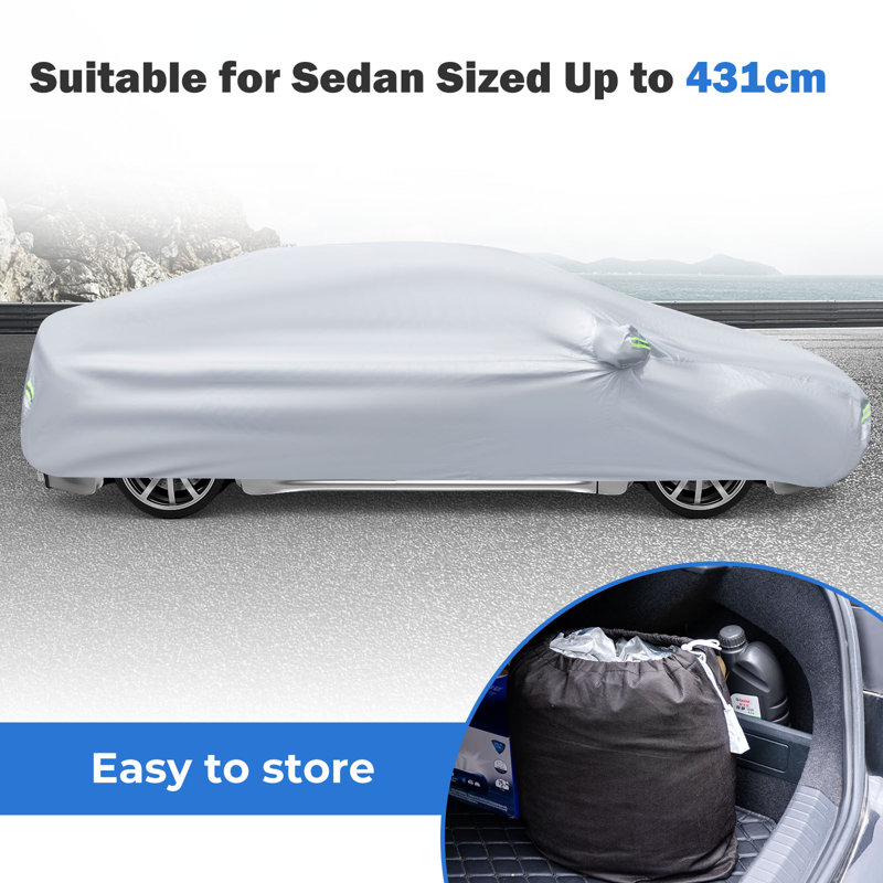 Bannie Elastic Automobile Cover By Dakota Fields, 119cm H x 482cm W x 178cm D