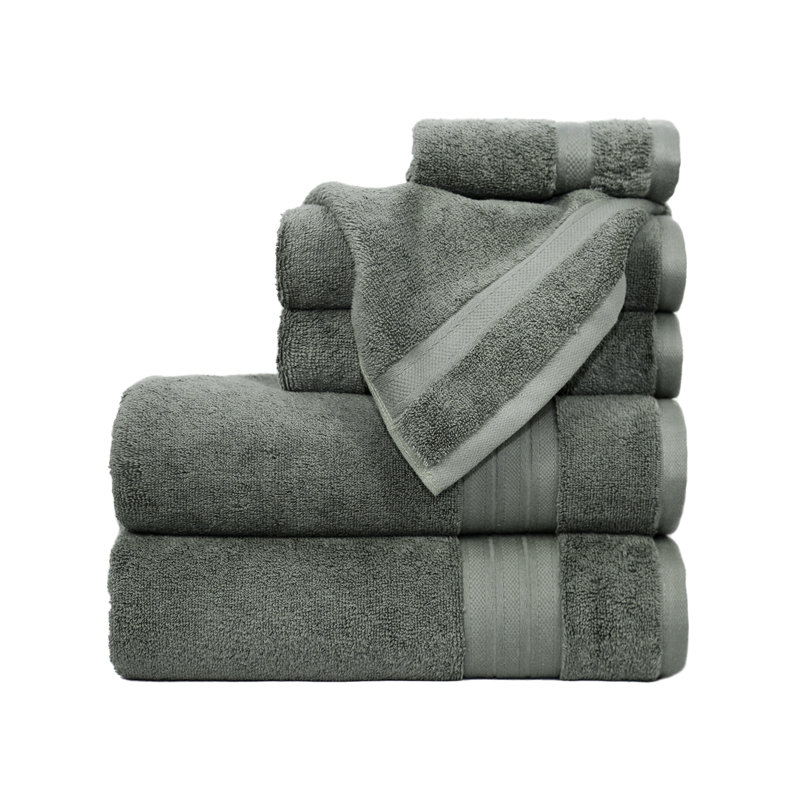 Trident Organica, 100% Organic 6-Piece Towel Set, Green