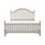 Lit California King de style ferme moderne, tête et pied de lit à lattes massives, mobilier de chambre en bois, 1 pièce-1441700236