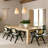 Mila Rattan Solid Wood Dining Chairs, Walnut/Black -1922918481