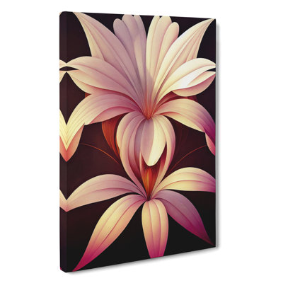 Striking Flowers - Wrapped Canvas Print