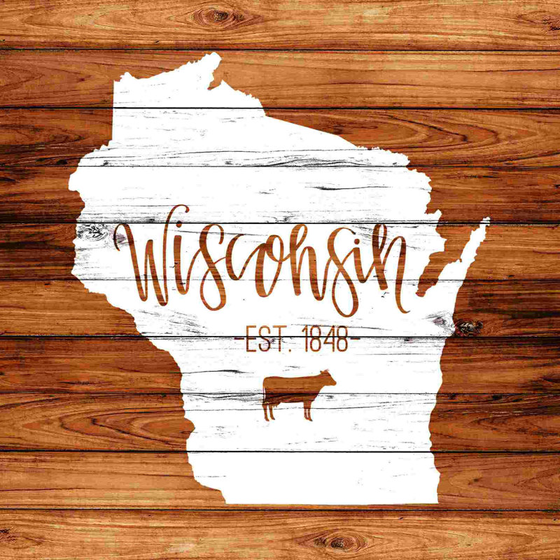 Wisconsin, H 12 po x l 12 po