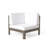 5-PIECE V SHAPE SOFA SET, WHITE