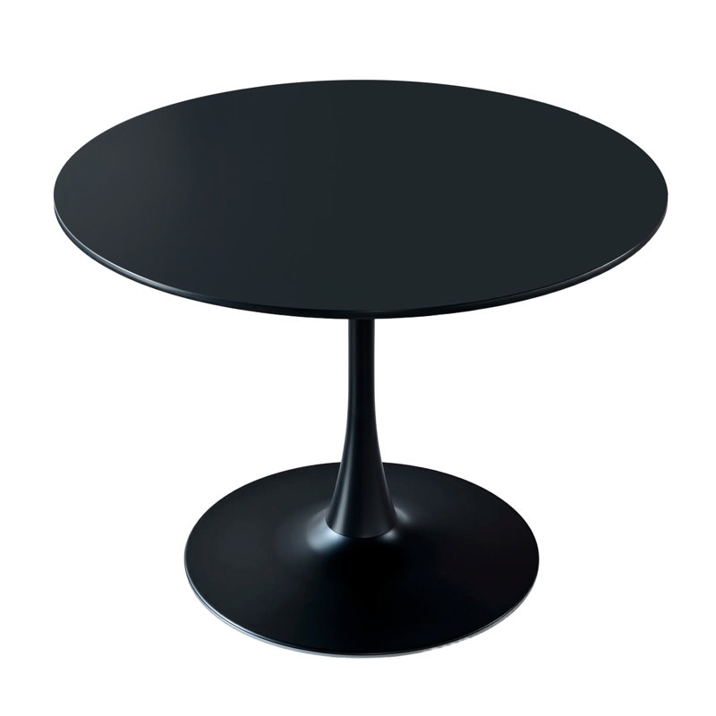 Table de salle à manger Mid-Century avec plateau rond en MDF