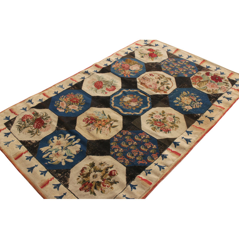 One-of-a-Kind Rectangle 4'6" X 7' Hand Knotted Area Rug