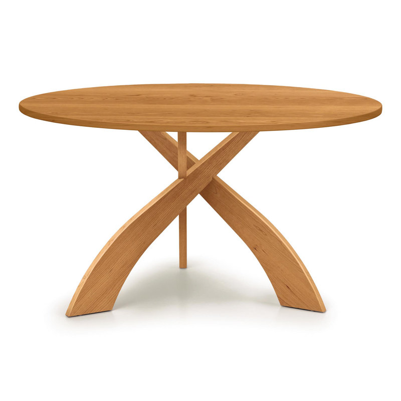 Entwine Dining - Round Fixed Top Table, 30" H x 54" L x 54" W, Natural Cherry, Natural Cherry