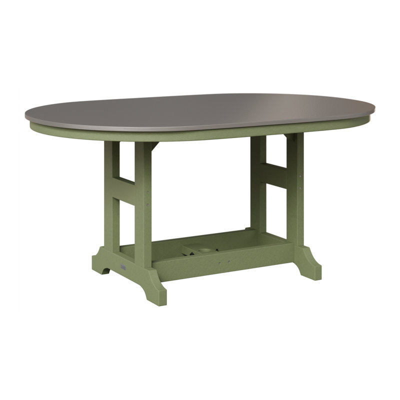 Table de salle à manger Berlin Classic, Acier inoxydable martelé, Sauge