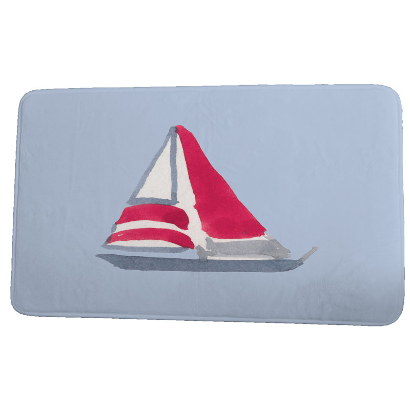 Tapis de bain Barlow, Bleu, l 34 po x L 21 po