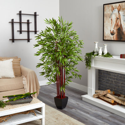 Faux Bamboo Tree in Planter