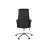 Ergonomic Adjustable Height Swivel Office Chair With Armrests And Black Leather Look, Perfect For Modern Workspaces