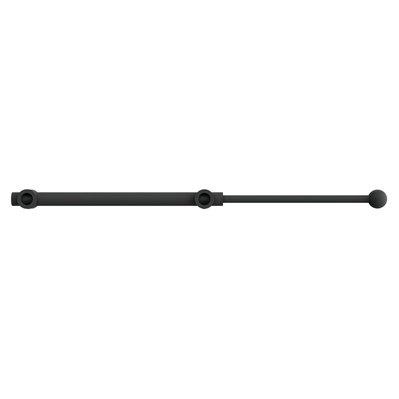 Sliding Valet Rod For Custom Closet Systems, 1" H x 1.13" W x 11.81" D