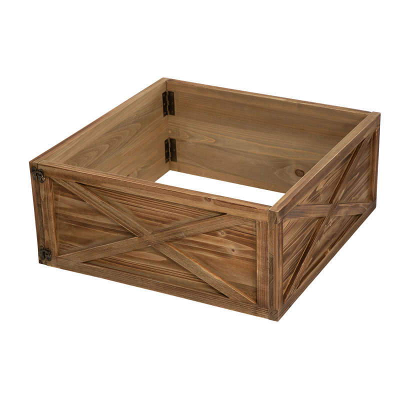 St. Ives Wood Tree Collar, 11.5" H x 26" W, Brown
