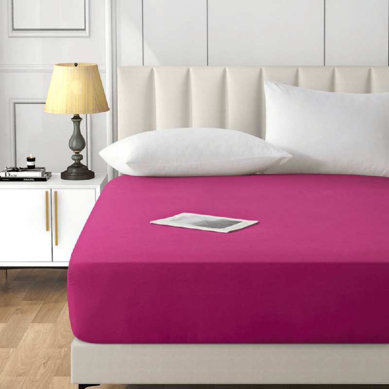 Angeliza Microfiber Standard Fitted Sheet, Single (3'), Pink