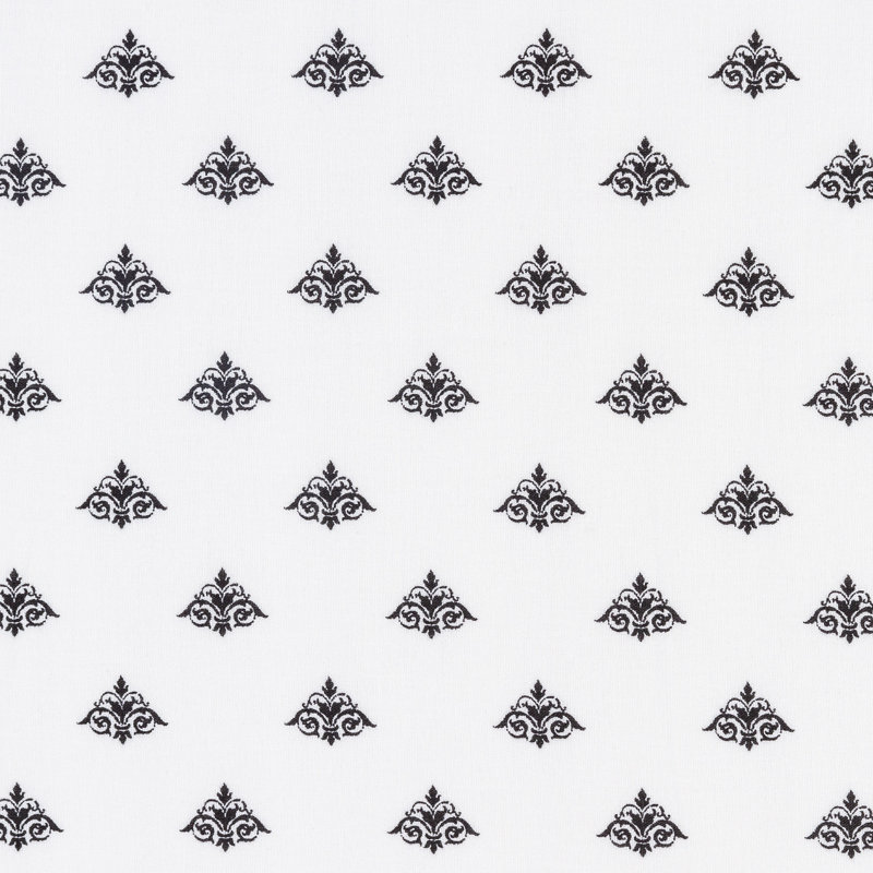 Ensemble de draps 100% coton Farmhouse, Drap-housse grand avec 2 taies d'oreiller, Blanc / Noir