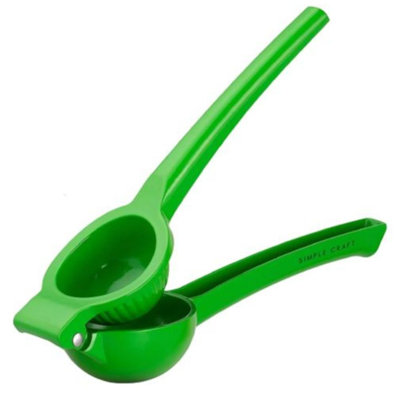 Simple Craft Lemon Squeezer Single Bowl Citrus Juicer Handheld Manual Lemon Juicer Green