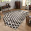 Nizza Flatweave Black/Cream Rug-25281500