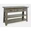 Table de canapé en acacia rustique délavé 50 po - Doré-77096622