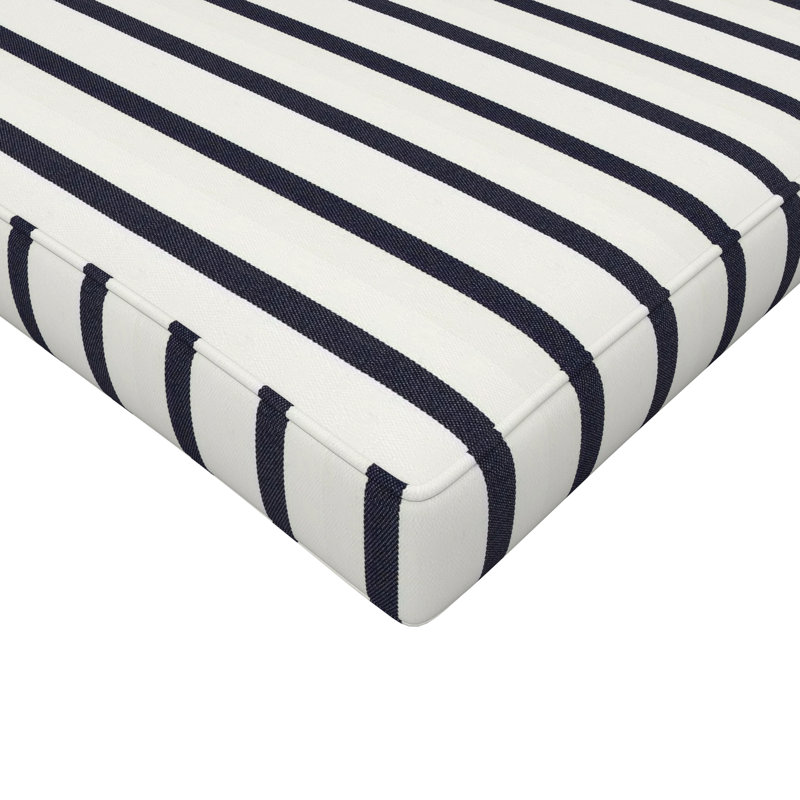 Coussin de siège pour repose-pieds Sunbrella®, 20 po x 22 po, Lido Indigo