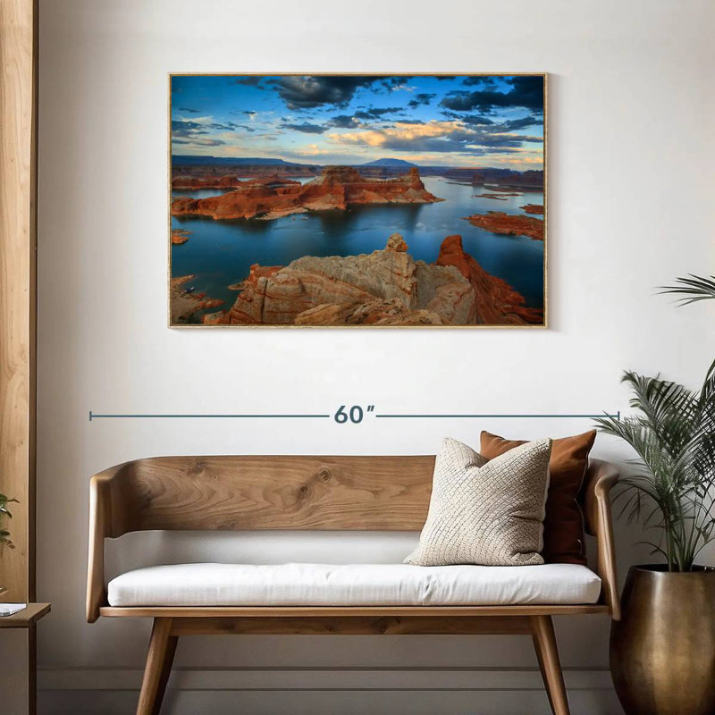 Vue du point d'Alstrom, Cadre flottant en bois naturel, 43 po x 29 po