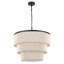 24" 5-Light Tiered Rope Drum Chandelier-1483515168