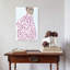 Impression d'art léopard rose, abstrait, moderne et élégant-129896793