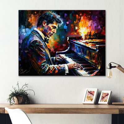 " Man Playing Piano III "