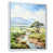 White Floater Framed
