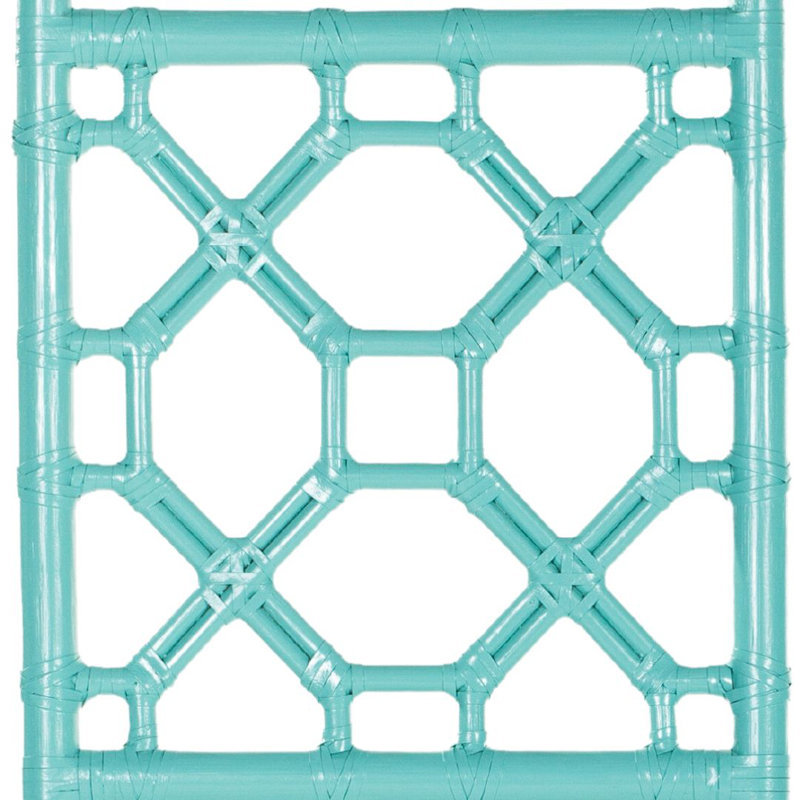 Lattice Back Platform Bed, Twin, Celery Green