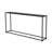 Pangea Home Weidler Miley Console Table- Metal Console Table – Modern Slim Entryway & Sofa Console in 56" Width- Black Metal Console-1282310362-1282310367