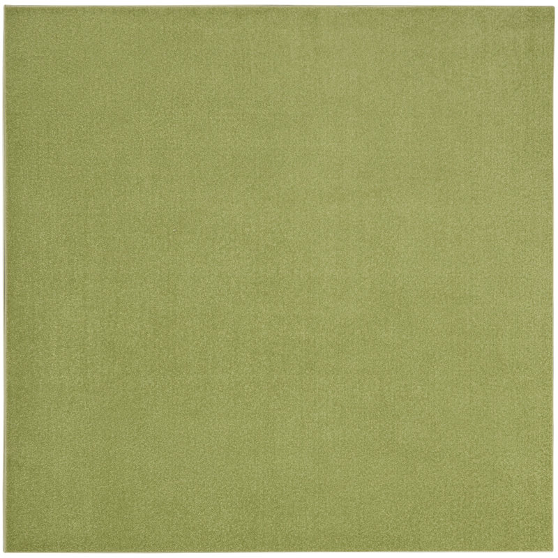 Tapis vert intérieur / extérieur Nourison Essentials, Carré 5 pi x 5 pi