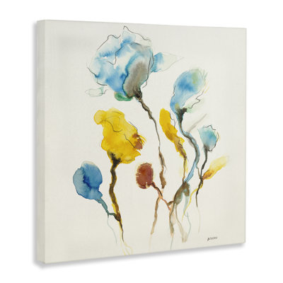 Art moderne sur toile, "Modern Watercolor Blooms" par Patti Mann