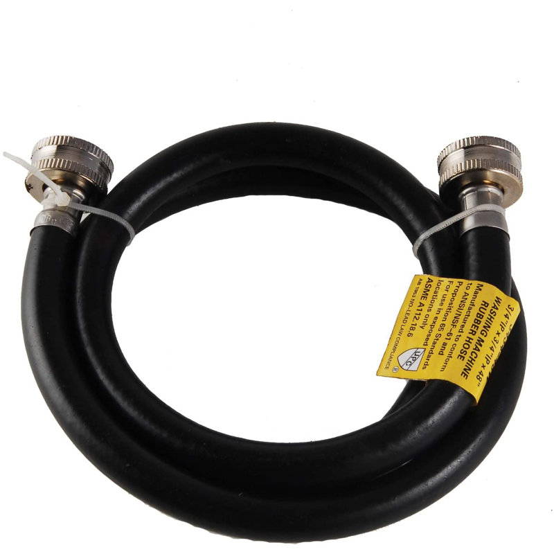 Avalon Rubber Washing Machine Hose 3/4ÂHose X 3/4ÂHose X 6Ft. Washer & Dryer Accessories.