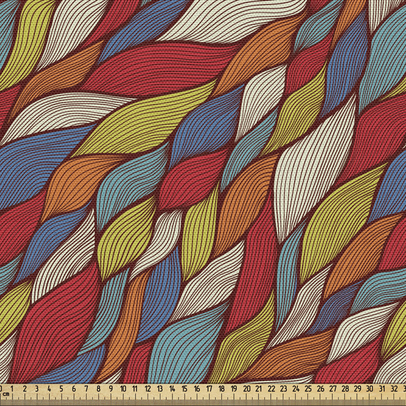 Tissu à vagues, l 36 po x L 58 po