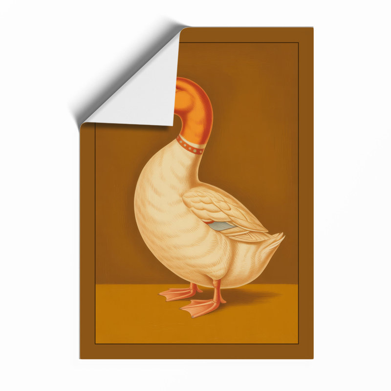 Russet Waterfowl Botanical - Framed Print, A3 - 42.0 x 29.7 cm, Unframed