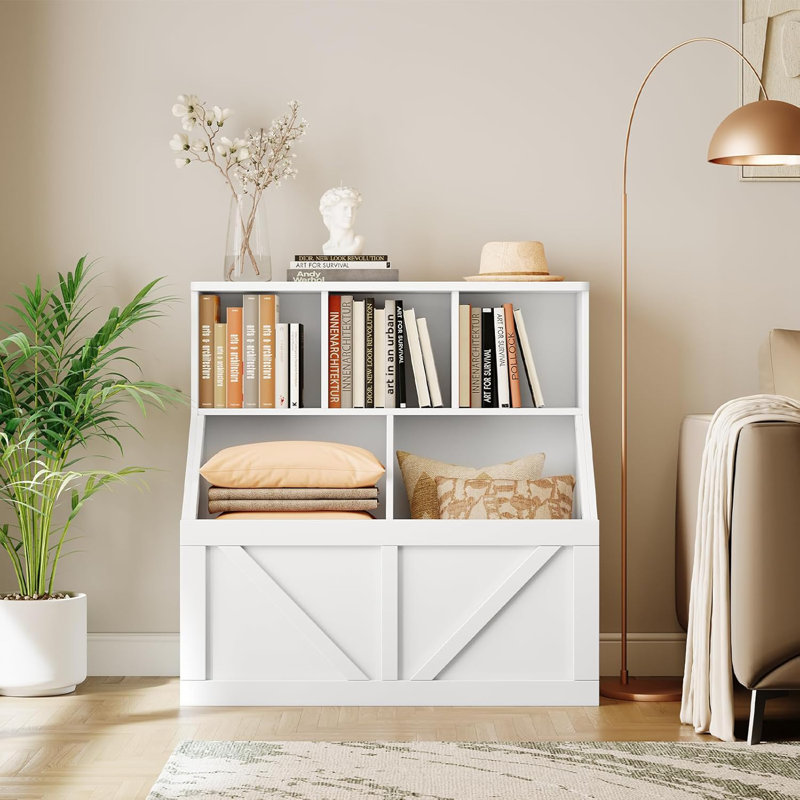 90cm H x 90cm W Bookcase, White