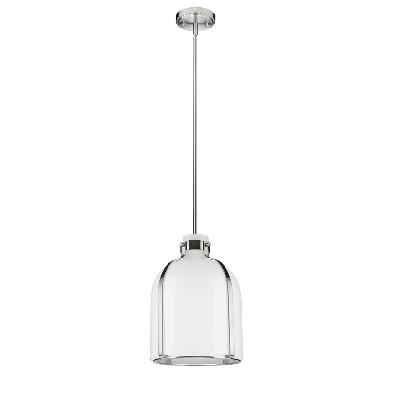 Walpole 1 - Light Candle Style Pendant, Brushed Nickel, 13.5" H x 9.75" W x 9.75" D